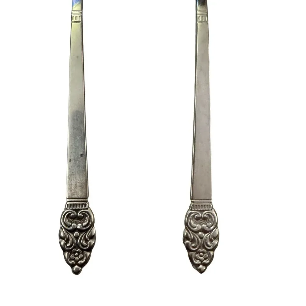 LOT OF 2 ONEIDA COMMUNITY  Vinland Stainless SERVING SPOON‎ MEAT FORK